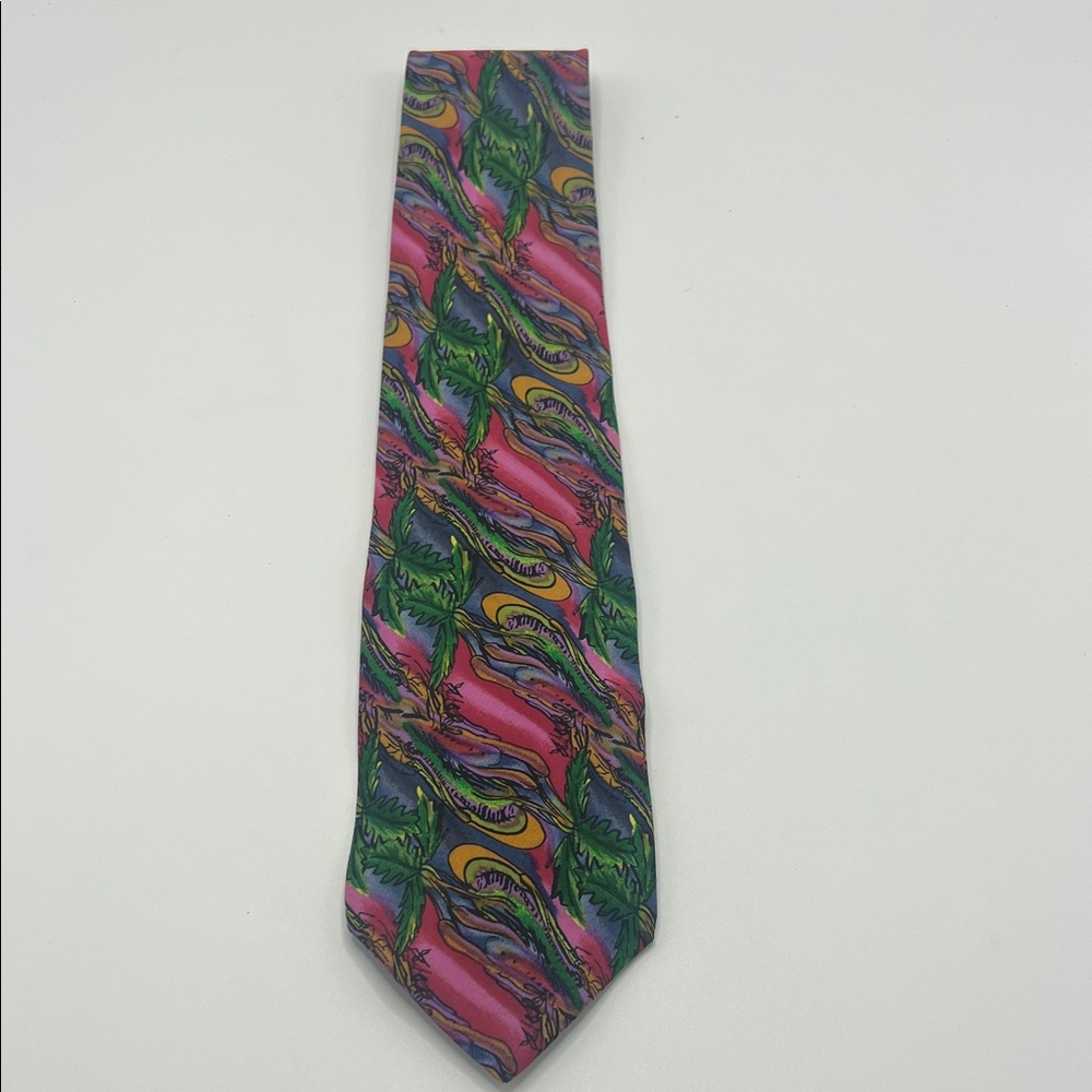 J. Garcia Artistic Silk Tropical Suit Tie